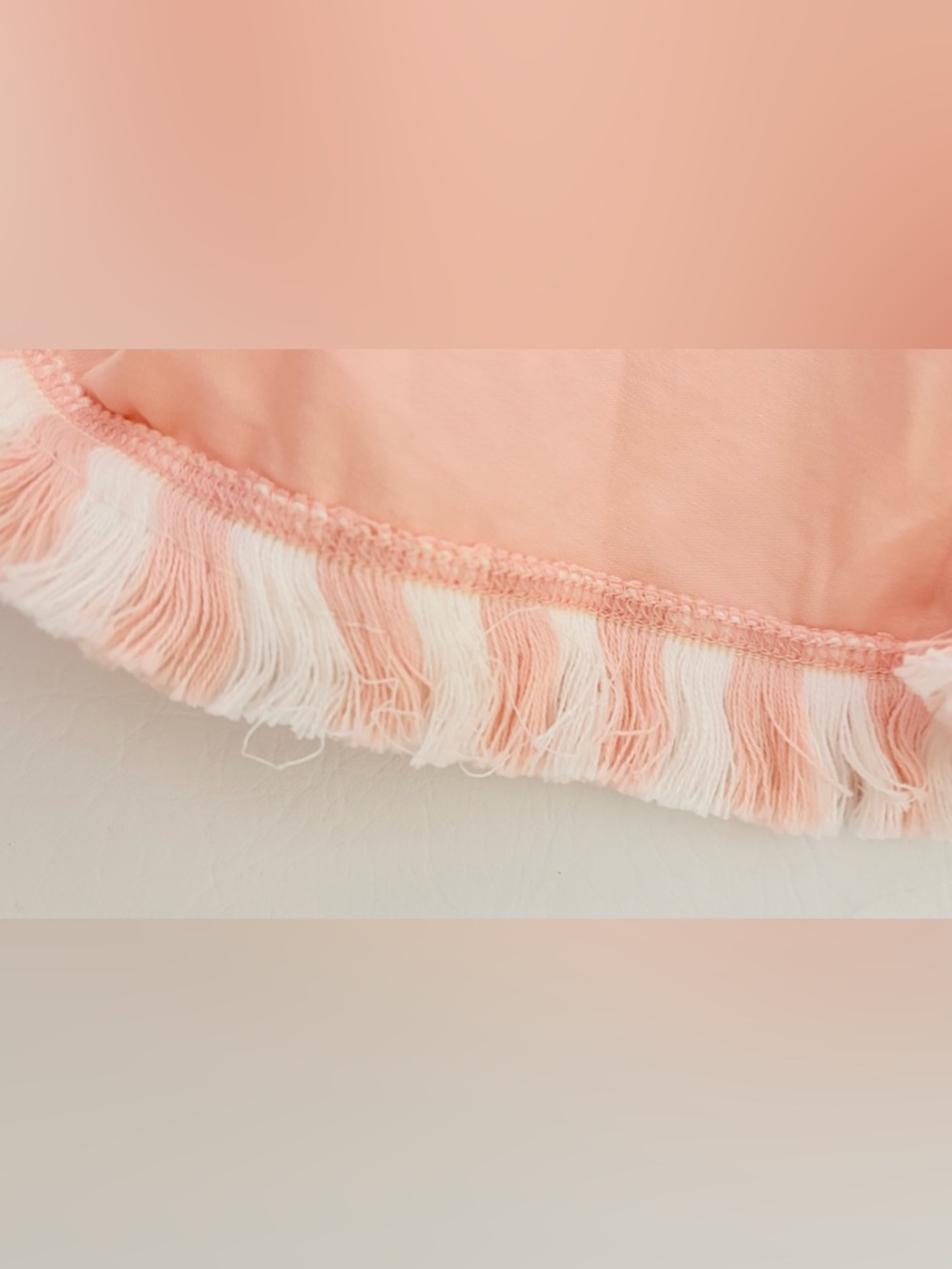 Spartina 449 Dress Island Fringe Dress Women’s Short Sleeve Pale Blush Large - Picture 13 of 15